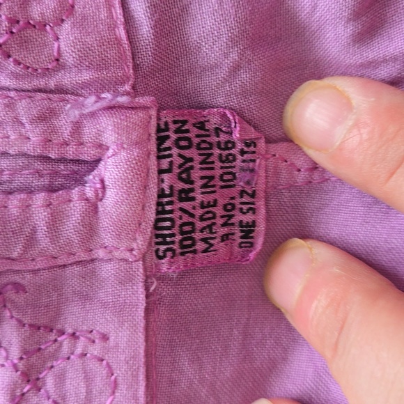 Wrap skirt with sequins and embroidery. Women's OSFM - Picture 4 of 5